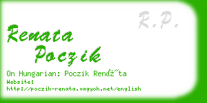 renata poczik business card